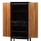Baxton Studio Marya Two-Tone Solid Rubberwood MDF Veneered Wine Cabinet 140-8301 - alternate 6